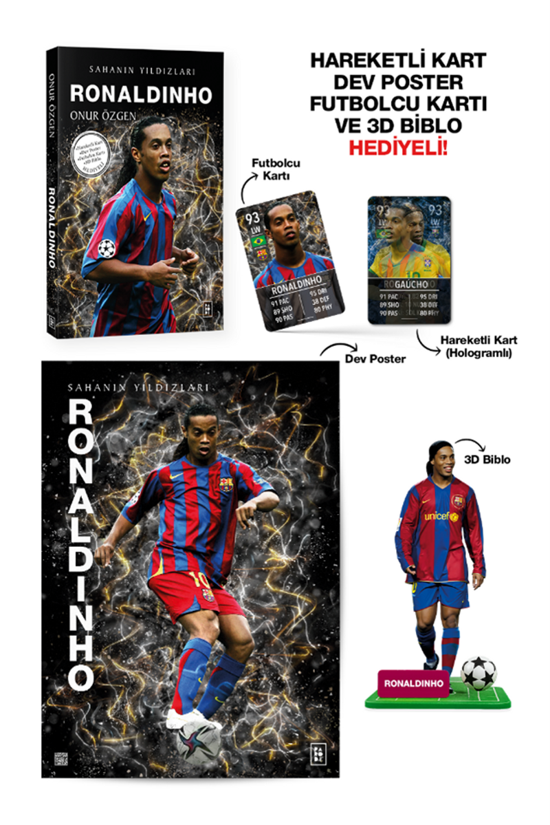 Ronaldinho / Sahanın Yıldızları kitap kapağı