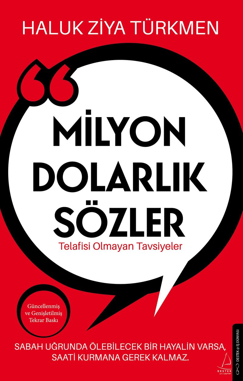Milyon Dolarlık Sözler Telafisi Olmayan Tavsiyeler kitap kapağı