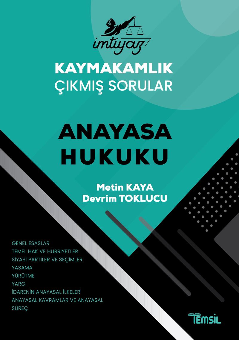 İmtiyaz Kaymakamlık Çıkmış Sorular Anayasa Hukuku kitap kapağı