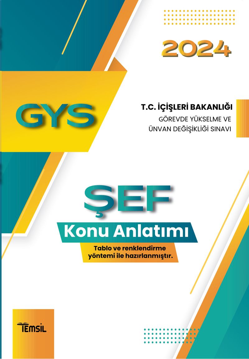 İçişleri Bakanlığı Görevde Yükselme ve Ünvan Değişikliği Sınavı Şef Konu Anlatımı kitap kapağı