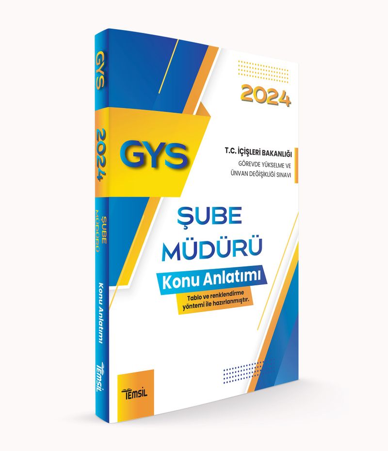 İçişleri Bakanlığı Görevde Yükselme ve Ünvan Değişikliği Sınavı Şube Müdürü Konu Anlatımı kitap kapağı