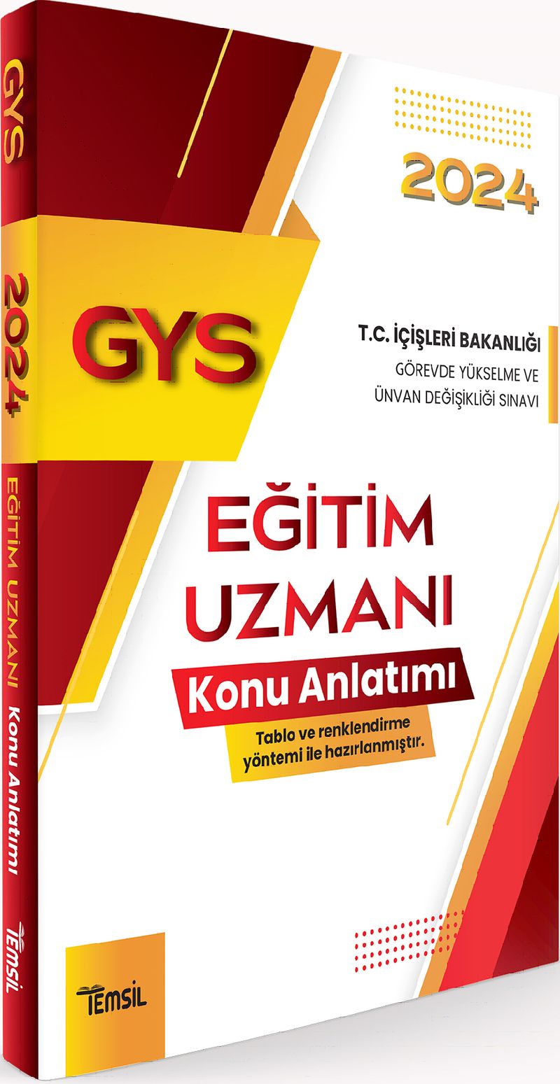 İçişleri Bakanlığı Görevde Yükselme ve Ünvan Değişikliği Sınavı Eğitim Uzmanı Konu Anlatımı kitap kapağı