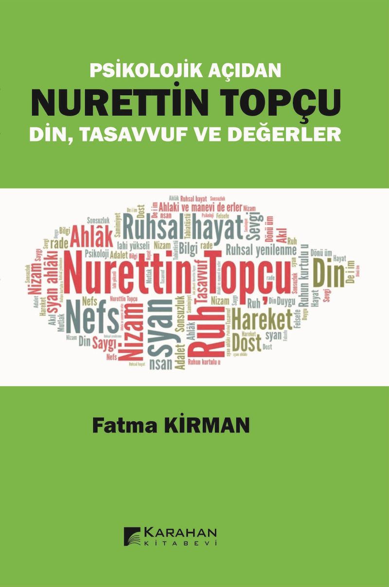 Psikolojik Açıdan Nurettin Topçu Din Tasavvuf ve Değerler kitap kapağı