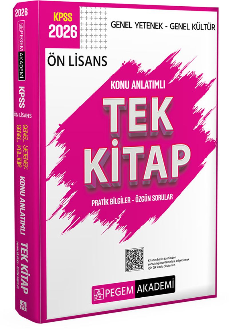 2026 KPSS Genel Yetenek Genel Kültür Ön Lisans Konu Anlatımlı Tek Kitap kitap kapağı