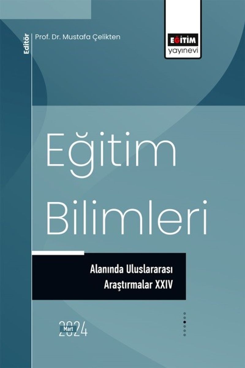 Eğitim Bilimleri Alanında Uluslararası Araştırmalar XXIV kitap kapağı
