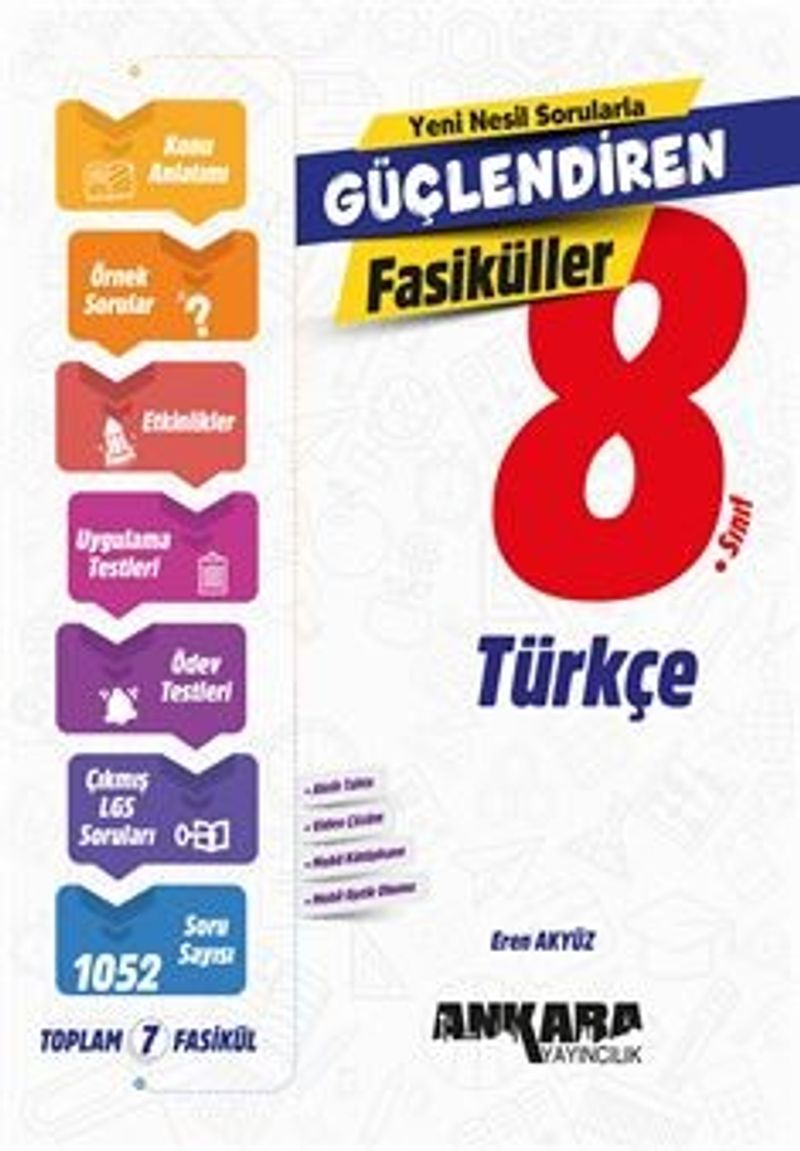 8. Sınıf Güçlendiren Türkçe Fasiküller kitap kapağı