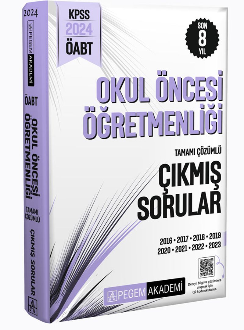 2024 KPSS ÖABT Okul Öncesi Öğretmenliği Tamamı Çözümlü Çıkmış Sorular kitap kapağı