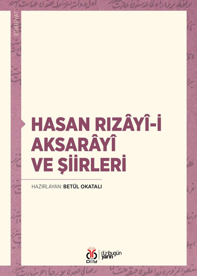 Hasan Rızayî-i Aksarayî ve Şiirleri kitap kapağı