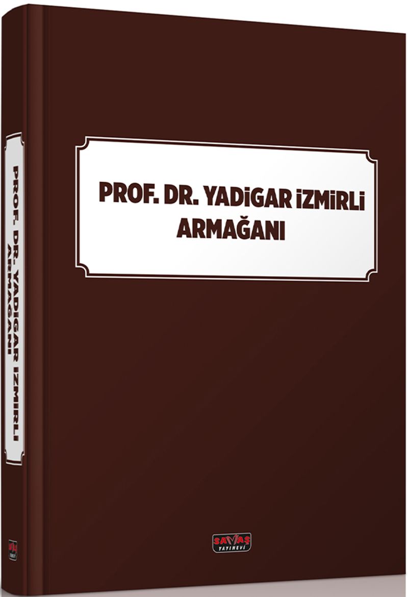 Prof. Dr. Yadigar İzmirli Armağanı kitap kapağı