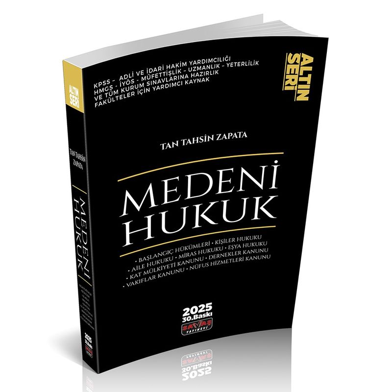 Medeni Hukuk Konu Anlatımı / Altın Seri kitap kapağı