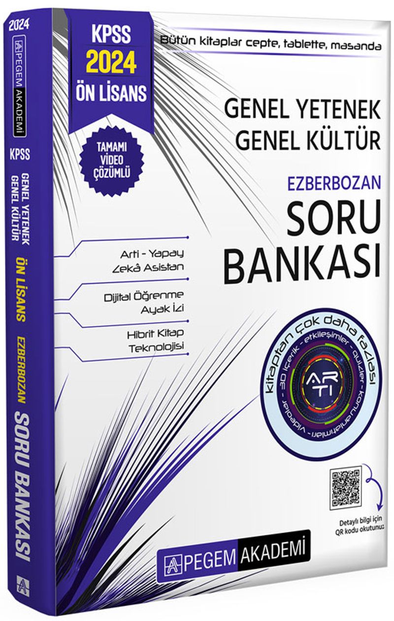 2024 KPSS Genel Yetenek Genel Kültür Ön Lisans Ezberbozan Soru Bankası kitap kapağı