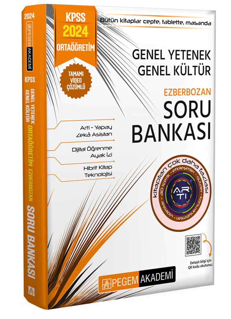 2024 KPSS Genel Yetenek Genel Kültür Ortaöğretim Ezberbozan Soru Bankası kitap kapağı