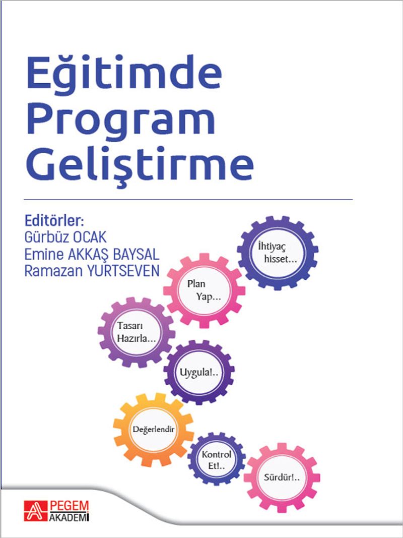 Eğitimde Program Geliştirme kitap kapağı