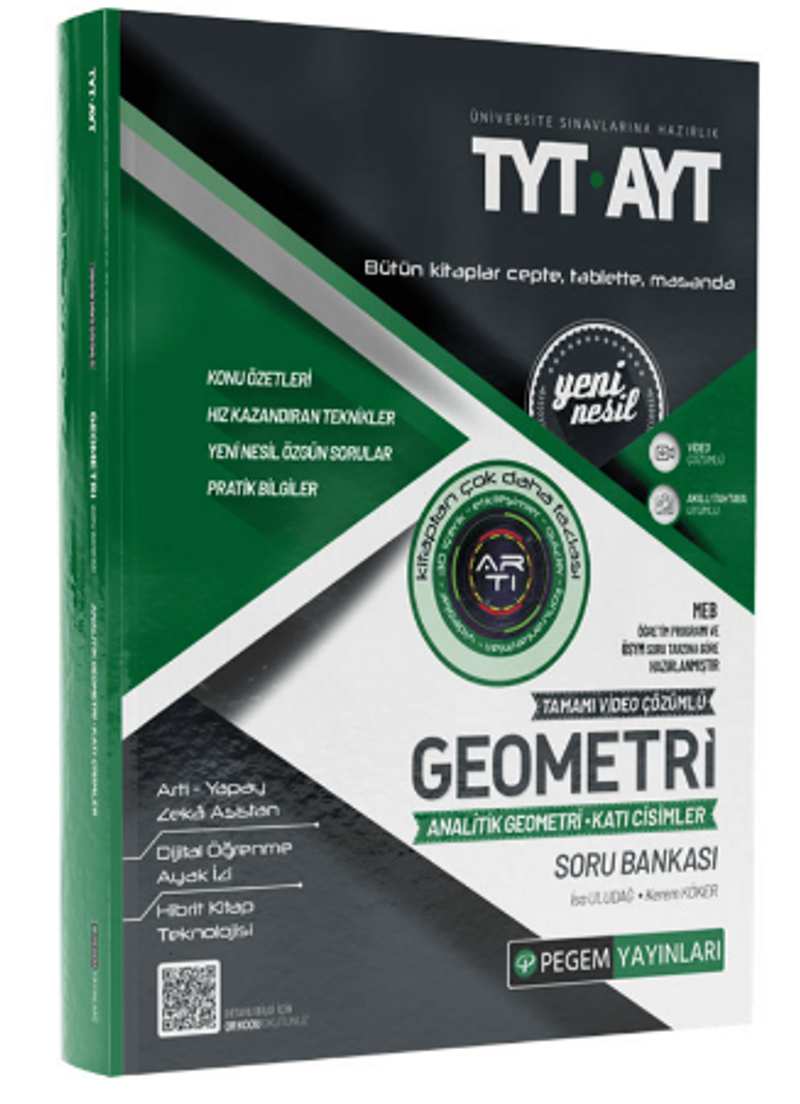 TYT-AYT Geometri Analitik Geometri-Katı Cisimler Soru Bankası kitap kapağı