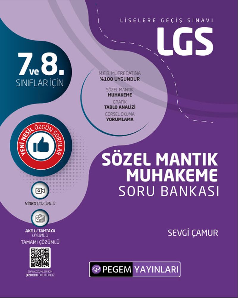 LGS Sözel Mantık Muhakeme Soru Bankası kitap kapağı