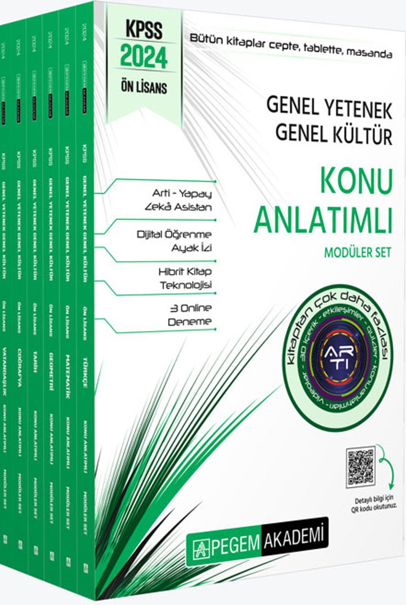 2024 KPSS Genel Yetenek Genel Kültür Önlisans Konu Anlatımlı Modüler Set (6 Kitap) kitap kapağı
