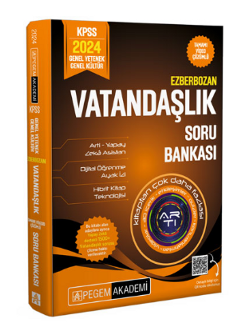 2024 Ezberbozan KPSS Genel Yetenek Genel Kültür Vatandaşlık Soru Bankası kitap kapağı