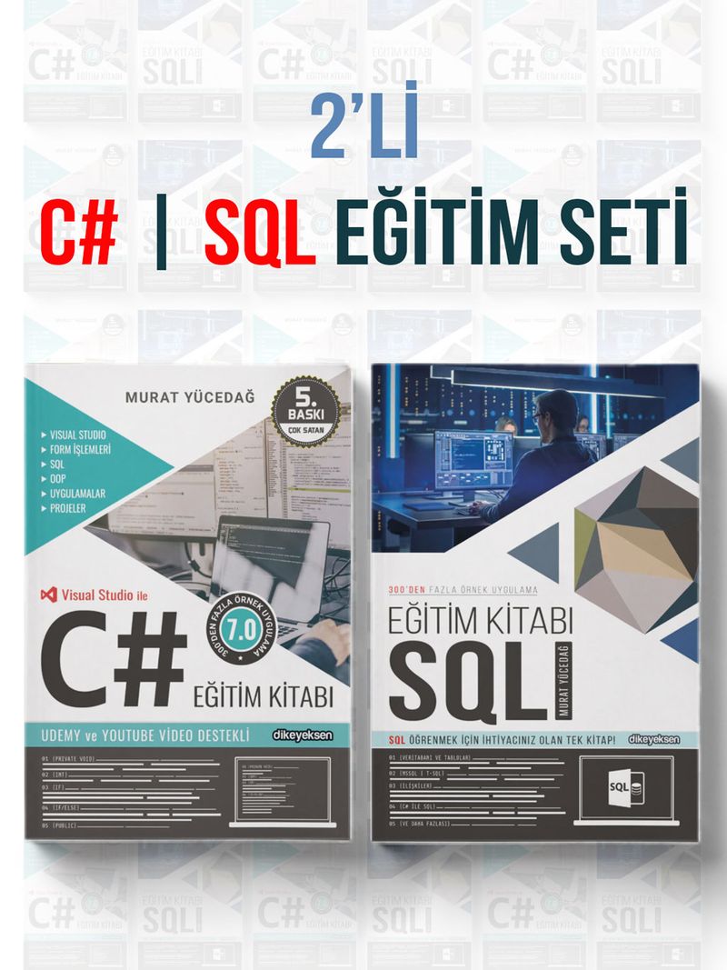2'li C# ve SQL Eğitim Seti (2 Kitap) kitap kapağı