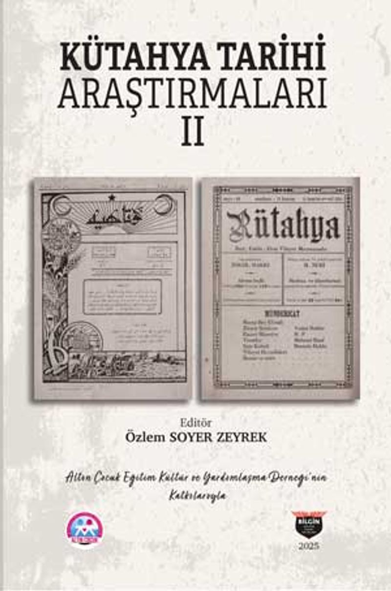 Kütahya Tarihi Araştırmaları II kitap kapağı