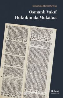 Osmanlı Vakıf Hukukunda Mukataa kitap kapağı