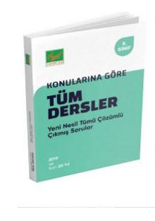 8. Sınıf Tüm Dersler Konularına Göre Çıkmış Sorular ve Çözümleri kitap kapağı