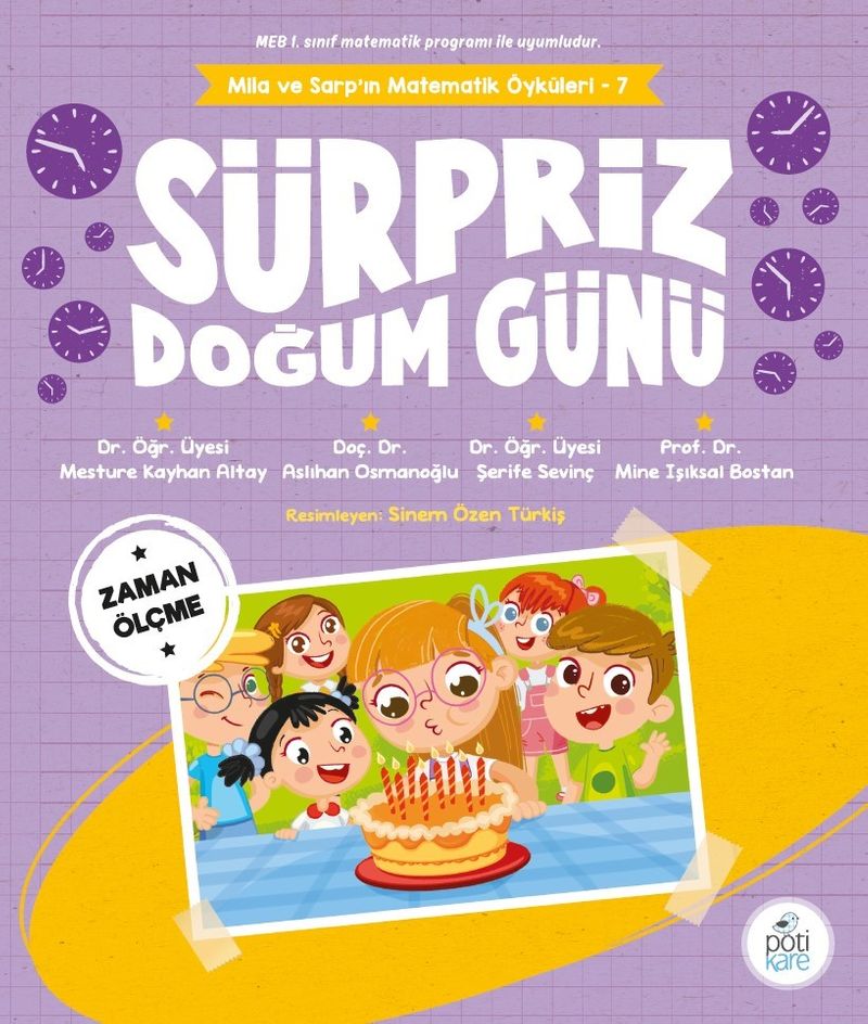 Sürpriz Doğum Günü Mila ve Sarp'ın Matematik Öyküleri 7 kitap kapağı