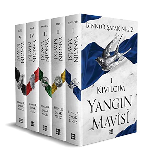Yangın Mavisi Set (5 Kitap) kitap kapağı