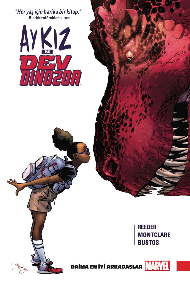 Ay Kız ve Dev Dinozor Cilt 1: Daima En İyi Arkadaşlar kitap kapağı