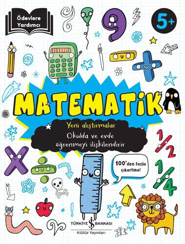 Ödevlere Yardımcı – Matematik 5+ Yeni Alıştırmalar kitap kapağı