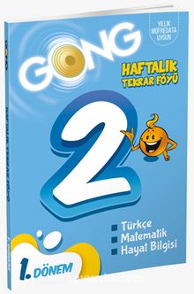 Gong 2. Sınıf 1. Dönem Haftalık Tekrar Föyü kitap kapağı