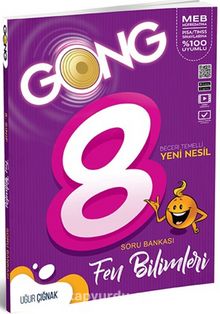 Gong 8. Sınıf Fen Bilimleri Soru Bankası kitap kapağı
