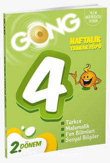 Gong 4. Sınıf 2. Dönem Haftalık Tekrar Föyü kitap kapağı
