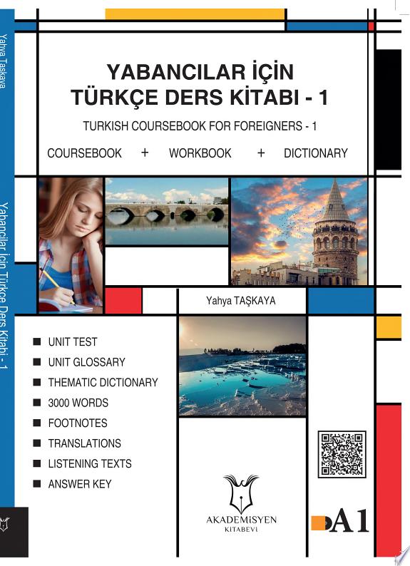 Yabancılar İçin Türkçe Ders Kitabı-1 kitap kapağı