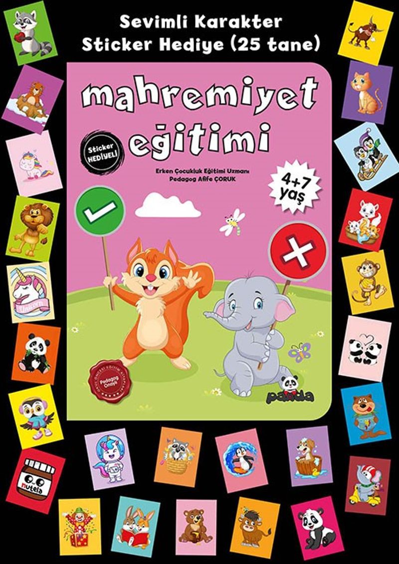 Stickerlı 4+7 Yaş Mahremiyet Eğitimi kitap kapağı