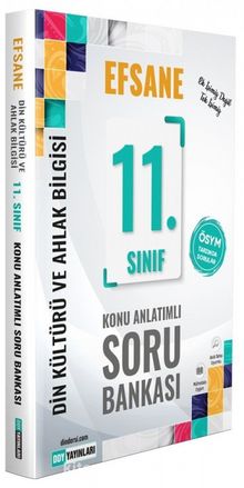 11. Sınıf Din Kültürü ve Ahlak Bilgisi Efsane Konu Anlatımlı Soru Bankası kitap kapağı