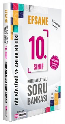 10. Sınıf Din Kültürü ve Ahlak Bilgisi Efsane Konu Anlatımlı Soru Bankası kitap kapağı