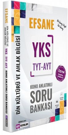 YKS TYT AYT Din Kültürü ve Ahlak Bilgisi Efsane Konu Anlatımlı Soru Bankası kitap kapağı