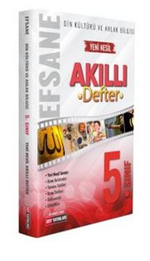 5.Sınıf Din Kültürü ve Ahlak Bilgisi Efsane Yeni Nesil Akıllı Defter kitap kapağı