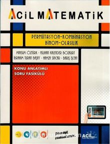 Acil Matematik Permütasyon Kombinasyon Binom Olasılık kitap kapağı