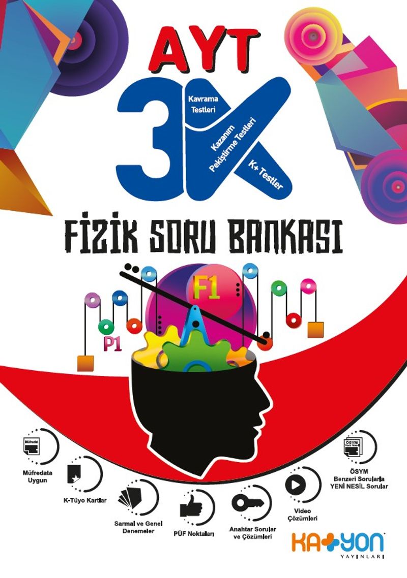 AYT 3K Fizik Soru Bankası kitap kapağı