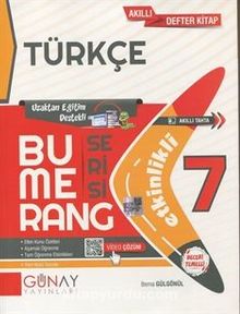 Bumerang Serisi - 7. Sınıf Etkinlikli Türkçe Soru Bankası kitap kapağı