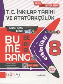 Bumerang Serisi - 8. Sınıf Etkinlikli T.C. İnkılap Tarihi ve Atatürkçülük / Akıllı Defter Kitap kitap kapağı