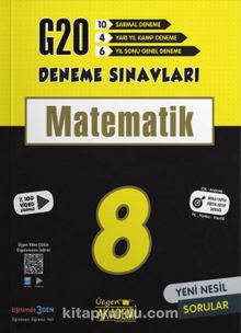 8. Sınıf Matematik 20'li Deneme Sınavı kitap kapağı