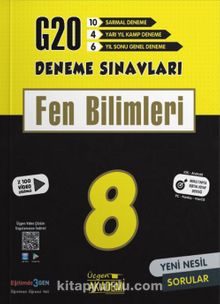 8. Sınıf Fen Bilimleri 20'li Deneme Sınavı kitap kapağı