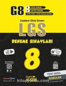 8. Sınıf - G8 LGS 8’li Deneme Sınavları kitap kapağı