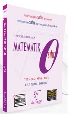 Matematik Sıfır (TYT-DGS-KPSS-ALES) kitap kapağı