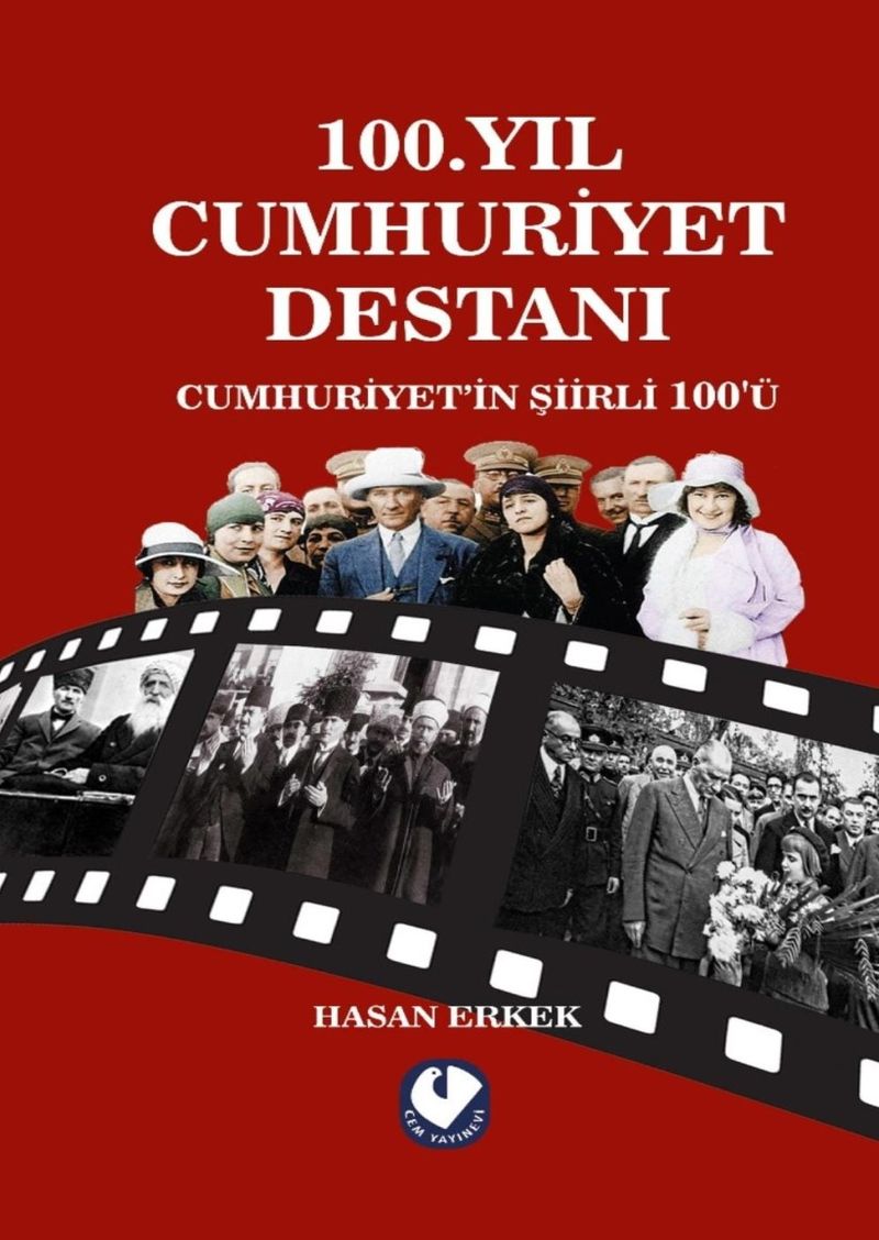100.Yıl Cumhuriyet Destanı Cumhuriyet'in Şiirli 100'ü kitap kapağı