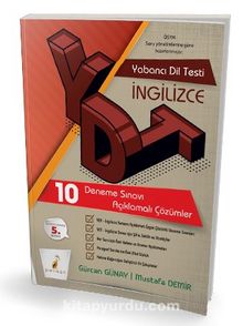 YDT İngilizce Tamamı Çözümlü 10 Deneme Sınavı kitap kapağı