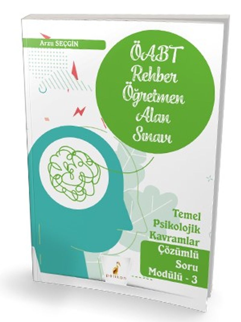 KPSS ÖABT Rehber Öğretmenliği Alan Sınavı Temel Psikolojik Kavramlar Çözümlü Soru Modülü 3 kitap kapağı