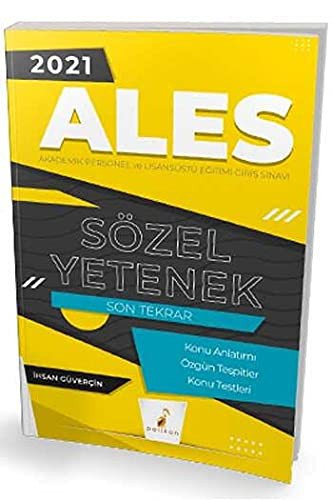2021 ALES Sözel Yetenek Son Tekrar Konu Anlatımı kitap kapağı